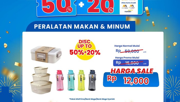 Alat Makan Banting Harga di Transmart Full Day Sale