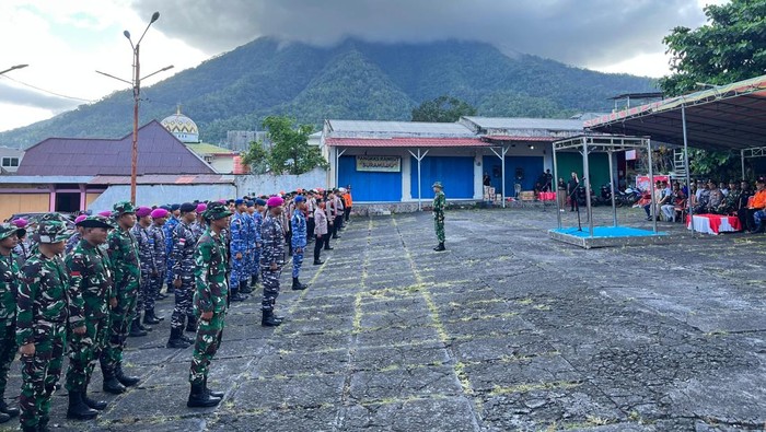 Apel penutupan operasi SAR banjir bandang di Sitaro.