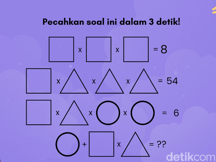 Tebak-tebakan Buat Si Paling Cermat, Bisa Jawab Pola Matematika Ini dengan Cepat?