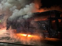 PT Rosalia Indah Buka Suara Usai Busnya Terbakar di Tol Sragen
