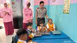 Momen Kapolres Kediri Kota Antar MBG di TK Kemala Bhayangkara