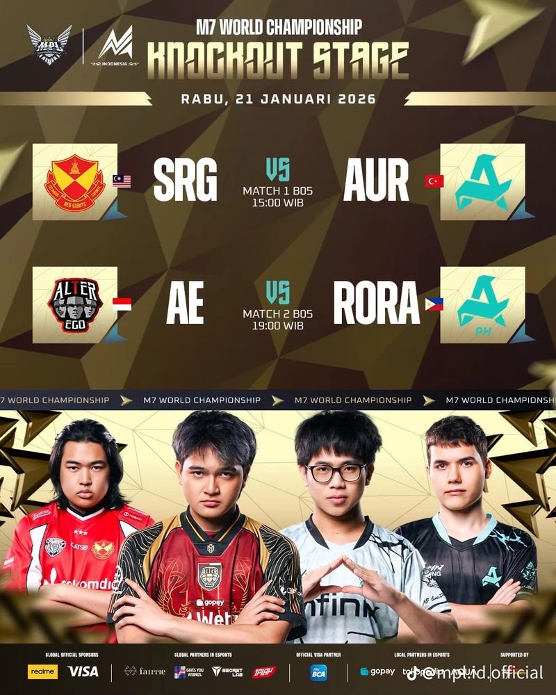Jadwal pertandingan Alter Ego vs Aurora Gaming PH di semifinal M7 World Championship bisa kamu cek di sini. Jangan sampai ketinggalan untuk mendukung jagoanmu.