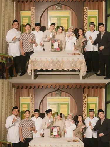 Pasangan ini memutuskan untuk menikah sederhana di Kantor Urusan Agama (KUA), keduanya tampil memukau dengan balutan busana rancangan desainer Sapto Djojokartiko. Unggahan tersebut langsung viral di media sosial.