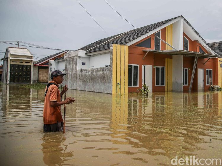Parah! Perumahan Subsidi di Bekasi Kembali Terendam Banjir