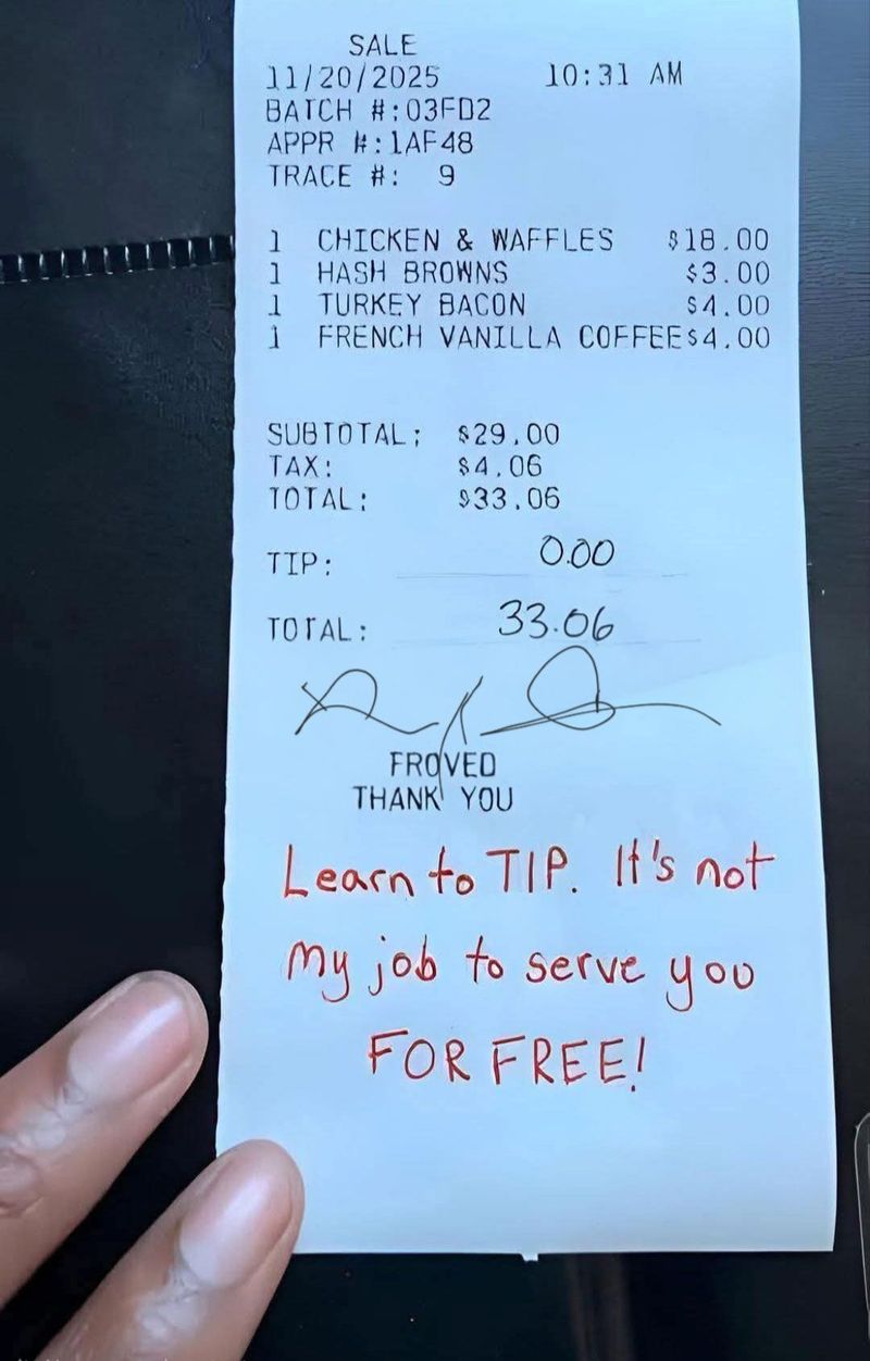 Pelanggan Ini Nggak Jadi Kasih Tip ke Pelayan Gegara Pesan Nyinyir