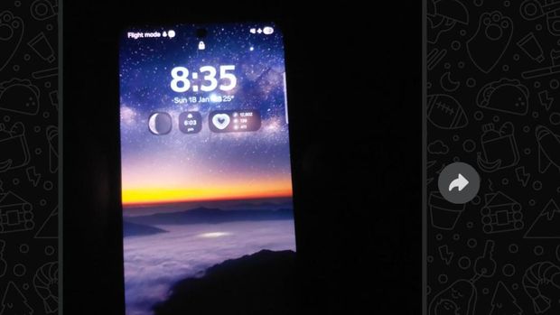 Penampakan ponsel Kopilot Pesawat ATR 42-500, Farhan Gunawan. Dokumen Istimewa Penampakan ponsel Kopilot Pesawat ATR 42-500, Farhan Gunawan. Dokumen Istimewa