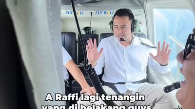 Raffi Ahmad Tenangkan Rombongan saat Helikopter Nyaris Mendarat Darurat di Sawah