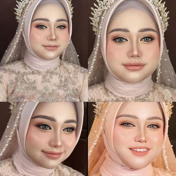 Juru rias pengantin, Khadijah Azzahra membagikan video transformasi makeup wanita yang berhasil membuat pangling. Unggahan MUA asal Malang, Jawa Timur, tersebut langsung viral di TikTok.
