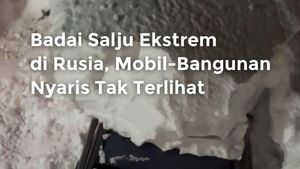 Video Badai Salju Ekstrem di Rusia, Mobil Nyaris Tak Terlihat