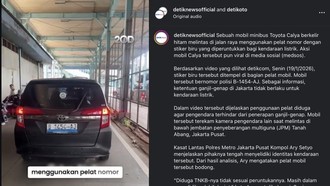 LCGC Pakai Pelat Biru ala Mobil Listrik, Diduga Pelat Nomor Palsu