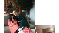 Keduanya kompak mewujudkan keinginan Gempi untuk merayakan ulang tahun bertemakan film Wicked.  Foto: dok instagram Gisel dan Gading Marten