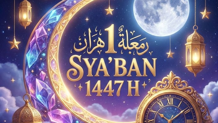 Ilustrasi 1 Syaban 1447 H