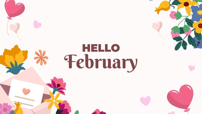 Ilustrasi bulan Februari.