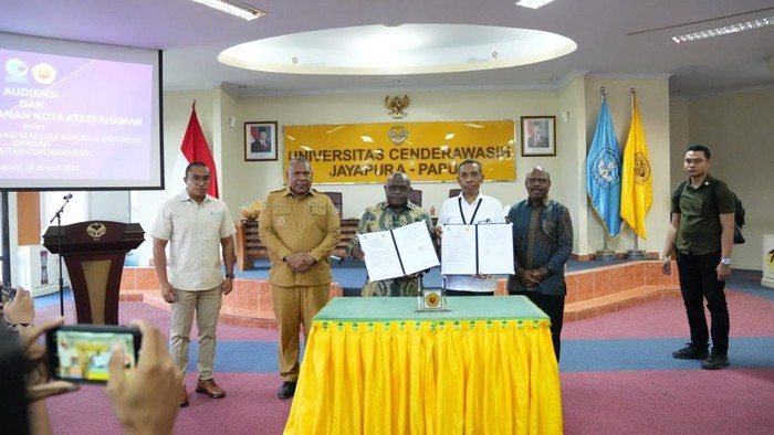 KemenHAM Gandeng UNCEN, Pigai Dorong Pendidikan HAM di Papua