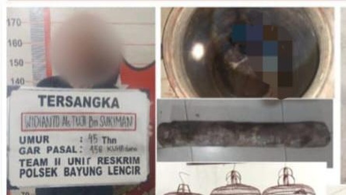 Pelaku pembunuhan seorang pria di Muba yang jasadnya dibuang kedalam tedmon