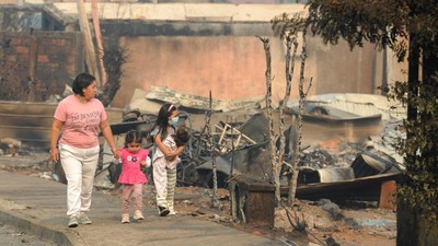 Ratusan Rumah di Chile Hancur Imbas Kebakaran Hutan