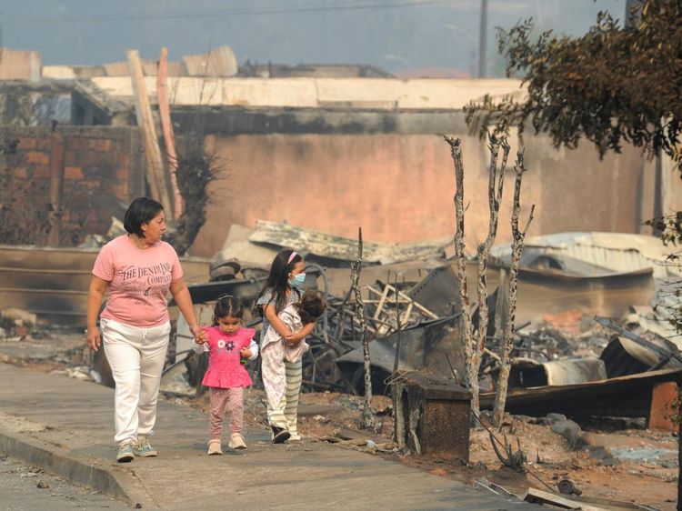 Ratusan Rumah di Chile Hancur Imbas Kebakaran Hutan