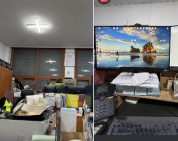 Turis China Foto-foto di Kantor Polisi Busan, Warga Gempar