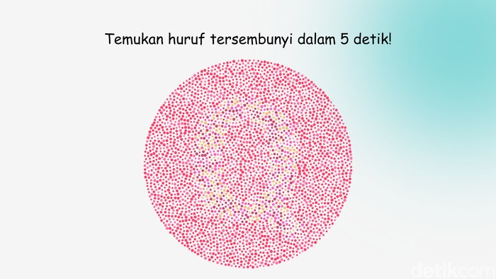 Tes Buta Warna, Bisa Lihat Huruf di Gambar Ini dan Tebak Jawabannya?