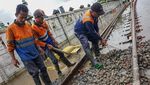 Banjir Ganggu Jalur KA Pekalongan, Rel Kereta Ditinggikan