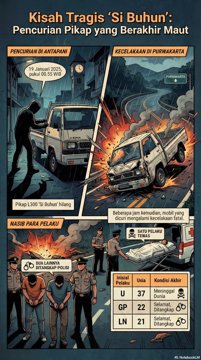 Akhir Tragis Pencuri Saat Bawa Kabur Si Buhun