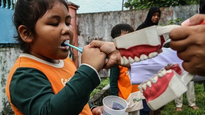 Edukasi Kesehatan Gigi Sejak Dini, Puskesmas Palangka Raya Sambangi Sekolah TK