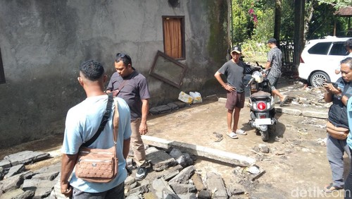 Kondisi rumah korban banjir di Banjar Kuwum Ancak, Desa Kuwum, Kecamatan Marga, Tabanan, Bali, Rabu (21/1/2026). (Foto: Krisna Pradipta/detikBali)