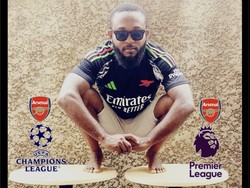 Satu lagi meme Arsenal nangkring di posisi teratas Premier League dan UEFA Champions League. Foto: dok. Internet/X (Twitter)