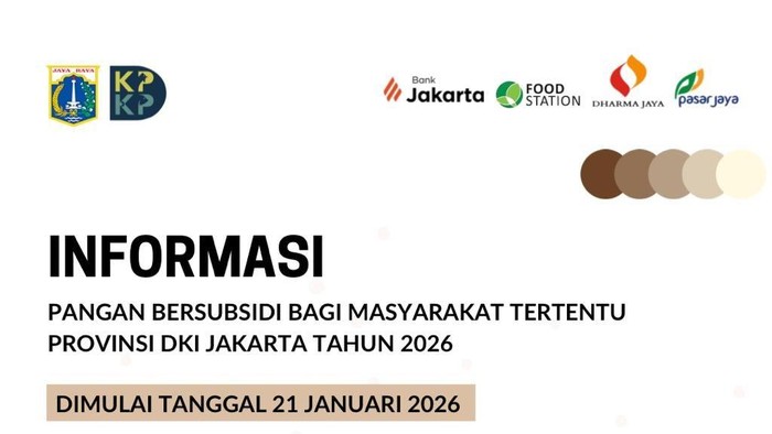 3 Link Baru Tiket Antrian Program Pangan Bersubsidi Jakarta, Daftar Mulai 21 Januari