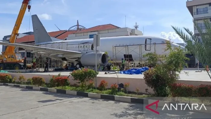 Pesawat di Asrama Haji Aceh