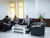 Kapolres Gresik Sambangi Dandim 0817, Perkuat Sinergi Polri-TNI