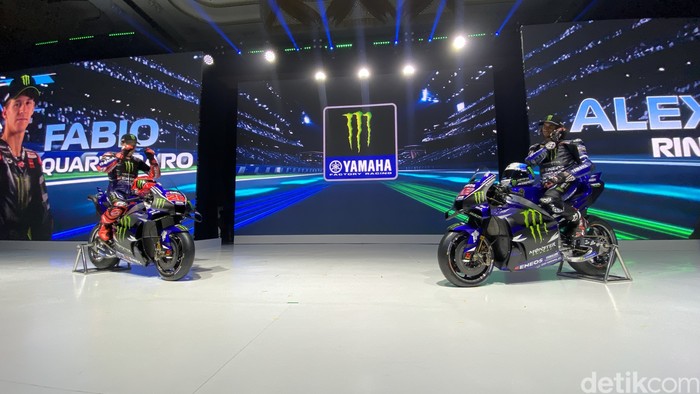 Tim MotoGP Yamaha Resmi Rilis YZR-M1 Mesin V4 di Jakarta