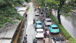 Hujan Picu Genangan di Jalan Letjen Suprapto