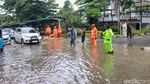 Hujan Picu Genangan di Jalan Letjen Suprapto