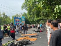 Detik-detik Adu Banteng Scoopy Vs Jupiter Tewaskan 1 Orang di Cawas Klaten
