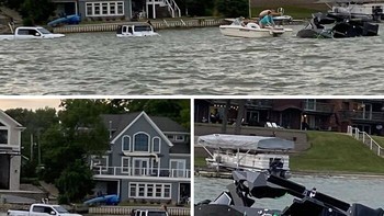 Seseorang menenggelamkan perahu wakeboard Pavati miliknya yang harganya lebih dari USD 300.000, kemudian menenggelamkan Jeep dan Raptor miliknya saat mencoba menariknya keluar. Foto: Boredpanda