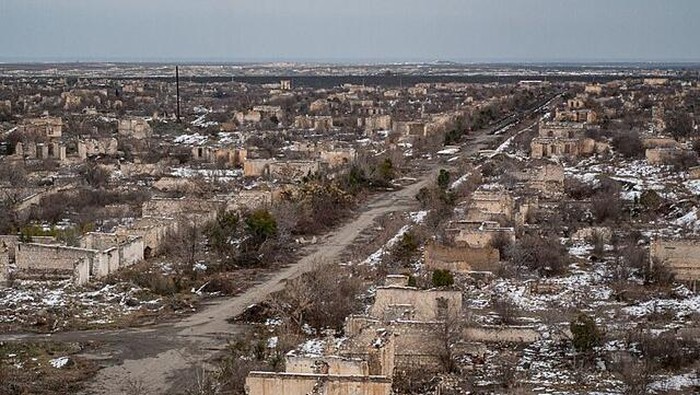 Kota mati Agdam di Azerbaijan.