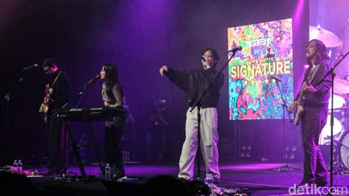 Suasana Lintas Resonan Jakarta di Pos Bloc, Jakarta, Kamis (22/1/2026), yang menjadi kota terakhir dalam rangkaian gelaran musik Portura lintas genre.