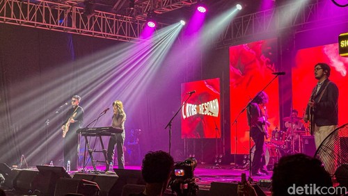 Suasana Lintas Resonan Jakarta di Pos Bloc, Jakarta, Kamis (22/1/2026), yang menjadi kota terakhir dalam rangkaian gelaran musik Portura lintas genre.