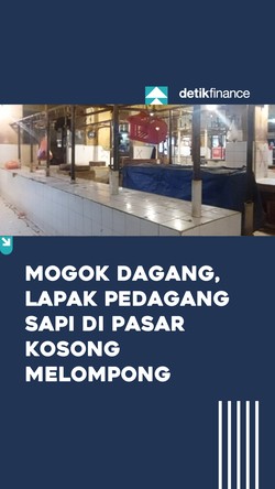 Video: Mogok Dagang, Lapak Pedagang Sapi di Pasar Kosong Melompong!