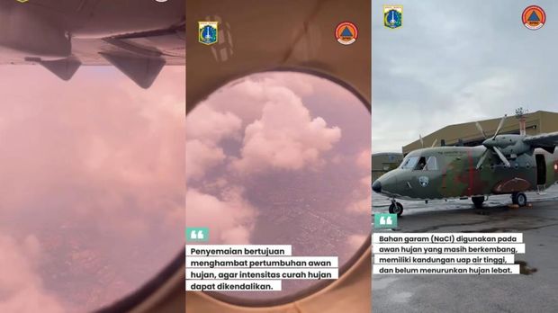 Operasi Modifikasi Cuaca di Jakarta