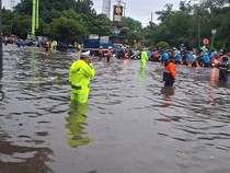 Banjir Jakarta Meluas, 80 RT dan 23 Ruas Jalan Terendam
