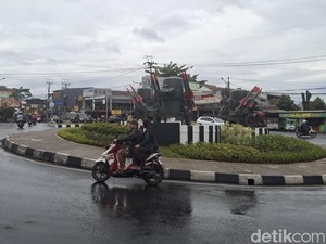 Rudal Inggris di Bundaran Jati Perkuat Identitas Cimahi Kota Militer