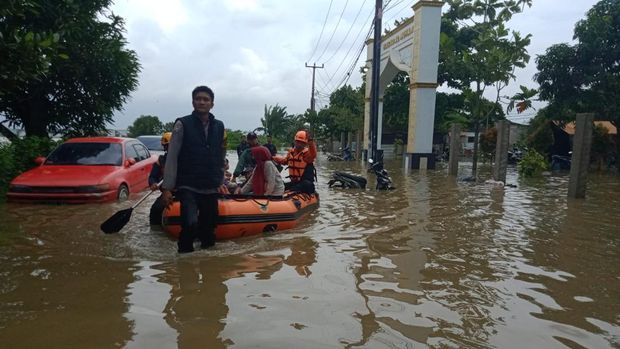 Banjir di Kabupaten Bekasi. (Dok. ist)