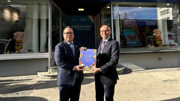 Buku Rasa Bhayangkara Nusantara dipamerkan di World Economic Forum (WEF) 2026 di Davos, Swiss.