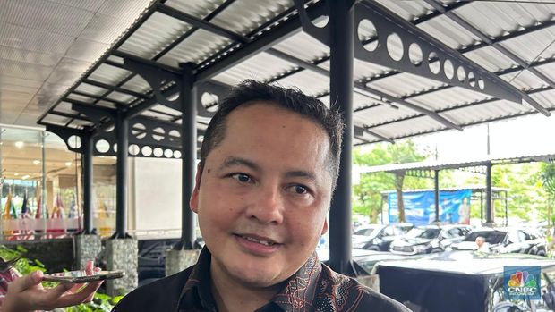 Direktur Jenderal Perdagangan Luar Negeri Kemendag, Tommy Andana saat ditemui di kantor Kemendag, Jakarta, Jumat (23/1/2026). (CNBC Indonesia/Martyasari Rizky)