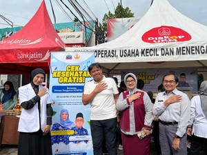 Diskop Jatim Gandeng Pura Raharja Gelar Cek Kesehatan Gratis