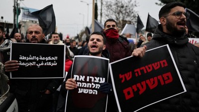 Gelombang Protes Warga Arab Israel di Sakhnin Tuntut Keamanan