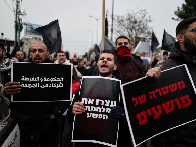 Gelombang Protes Warga Arab Israel di Sakhnin Tuntut Keamanan