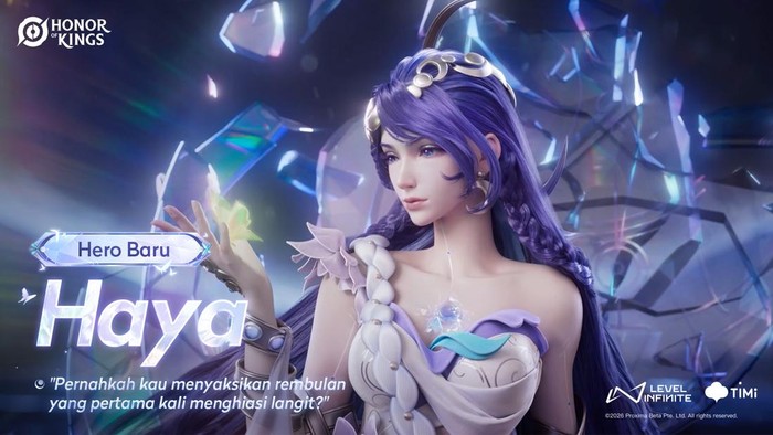 Menyambut tahun 2026, Honor of Kings menghadirkan hero, skin, dan mode gameplay baru. Berikut daftar konten barunya.